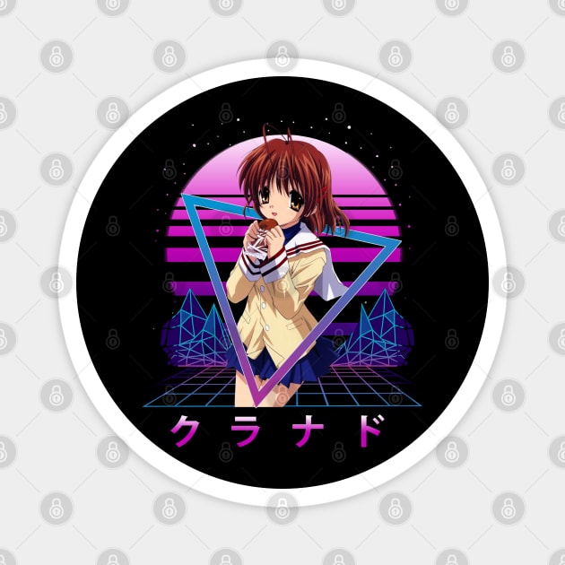 Funny Art Nagisa Clannad Japanese Anime Magnet by Cierra Bauch